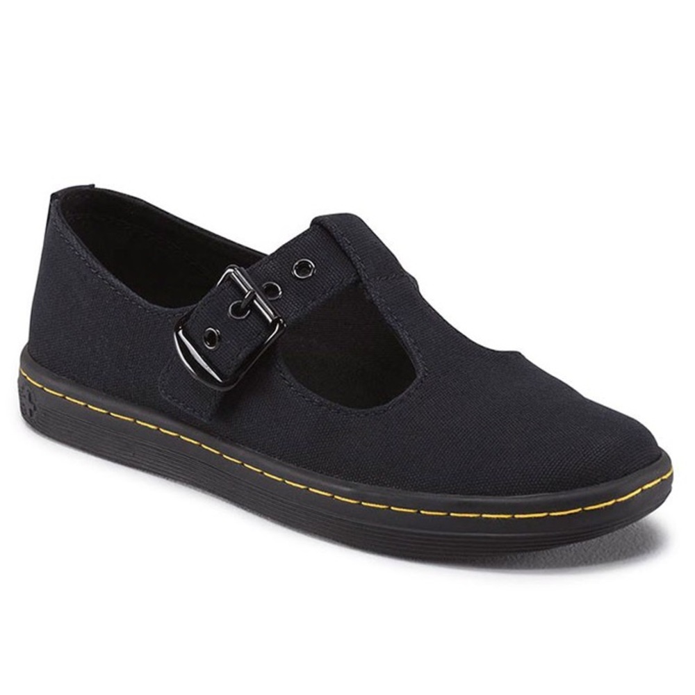Woolwitch T-Bar Mary Jane Canvas Doc Martens